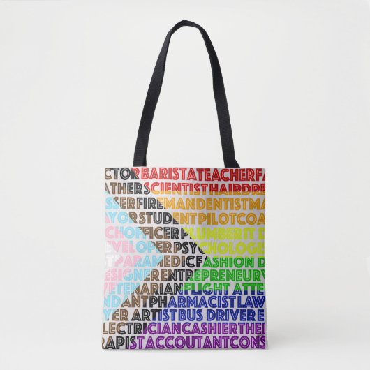 Progressieve Rainbow Flag LGBT Gay Script Tote Bag (Voorkant)