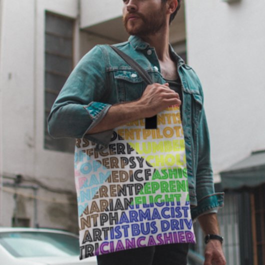 Progressieve Rainbow Flag LGBT Gay Script Tote Bag