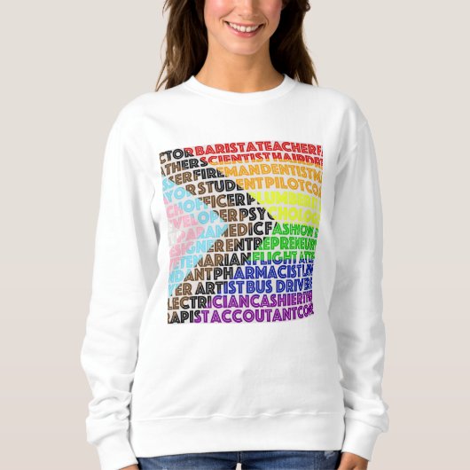 Progressieve Rainbow Flag LGBT Gay Script Trui (Voorkant)
