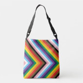 Progressieve regenboog LGBTQ+ Crossbody Tas (Achterkant)