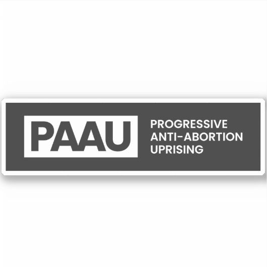 Progressieve stickers tegen abortus (Voorkant)