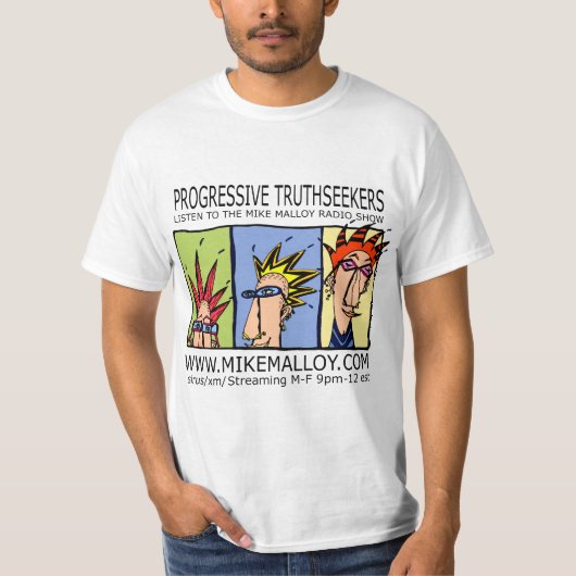 PROGRESSIEVE TRUTHSEEKER T-SHIRT (Voorkant)