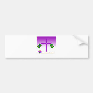 Progressista Cristão brasileiro Logo Bumpersticker