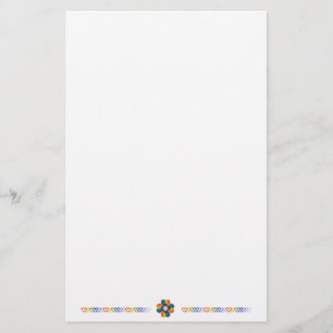 Progressive Pride Flag Briefpapier