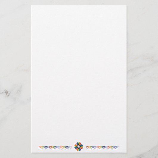 Progressive Pride Flag Briefpapier (Voorkant)