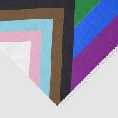 Progressive Pride vlag Tissuepapier (Detail)