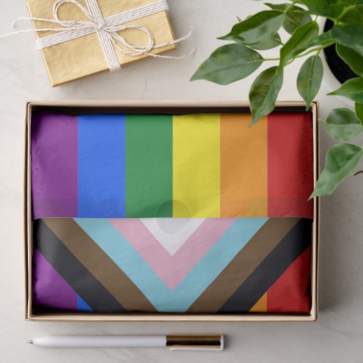 Progressive Pride vlag Tissuepapier (Geschenk)