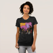 ProgSphere Dames Petite T-Shirt: Zwart T-shirt (Voorkant volledig)