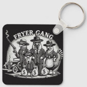 "Prohibition Pullets" Aluminum Keychain (Achterkant)