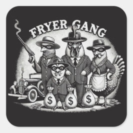 "Prohibition Pullets" Vierkante Sticker