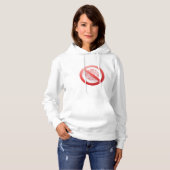Prohibition sign of using artificial intelligence hoodie (Voorkant volledig)