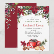 Proinsettia kerstkoekjes en cacaofeestdag