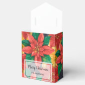 Proinsettias kerstfeestdag bedankdoosjes (Geopend)