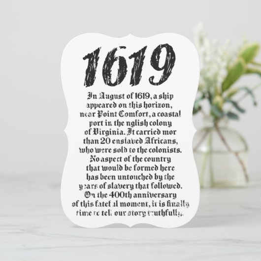 Project 1619 - Vaststelling van de Amerikaanse zwa Kaart (Staand voorkant)