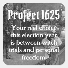 Project 1625 vierkante sticker