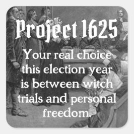 Project 1625 vierkante sticker