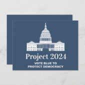 Project 2024 Stem voor Democratie Briefkaart (Voorkant / Achterkant)