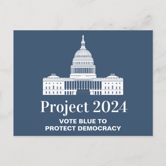 Project 2024 Stem voor Democratie Briefkaart (Voorkant)