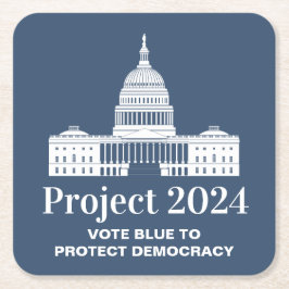 Project 2024 Stem voor Democratie Kartonnen Onderzetters