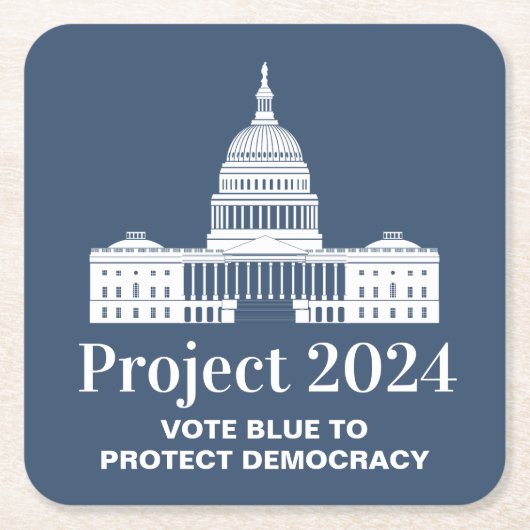 Project 2024 Stem voor Democratie Kartonnen Onderzetters (Voorkant)