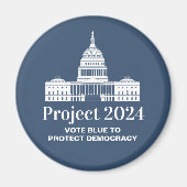 Project 2024 Stem voor Democratie Magneet (Voorkant)