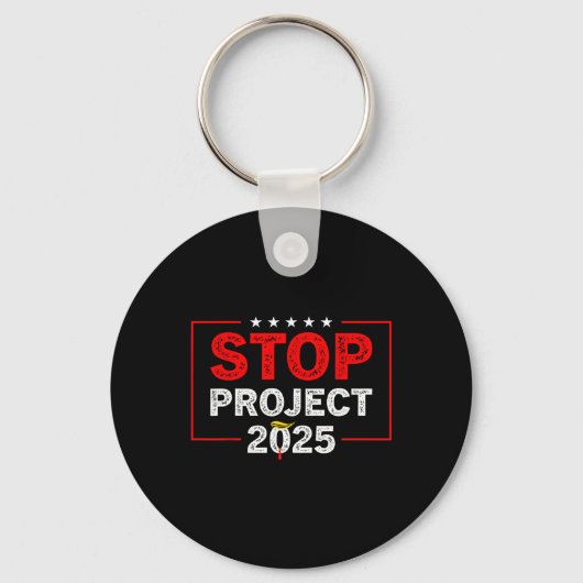Project 2025 Anti Trump 1 Sleutelhanger (Voorkant)