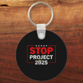 Project 2025 Anti Trump 1 Sleutelhanger (Voorkant)