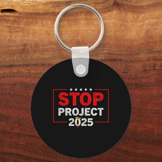 Project 2025 Anti Trump 1 Sleutelhanger (Voorkant)