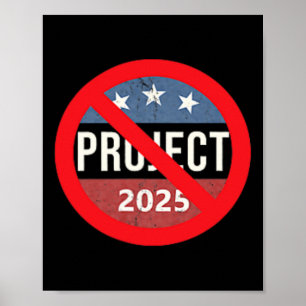 Project 2025 Anti Trump 2 Zijrug & Voorkant Poster