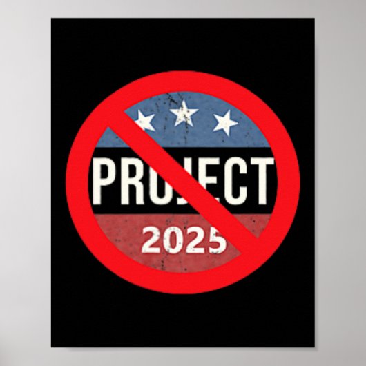 Project 2025 Anti Trump 2 Zijrug & Voorkant Poster (Voorkant)