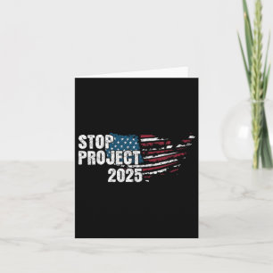 Project 2025 Anti Trump Amerikaanse vlag Kaart