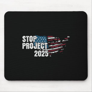 Project 2025 Anti Trump Amerikaanse vlag Muismat