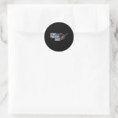 Project 2025 Anti Trump Amerikaanse vlag Ronde Sticker (Tas)