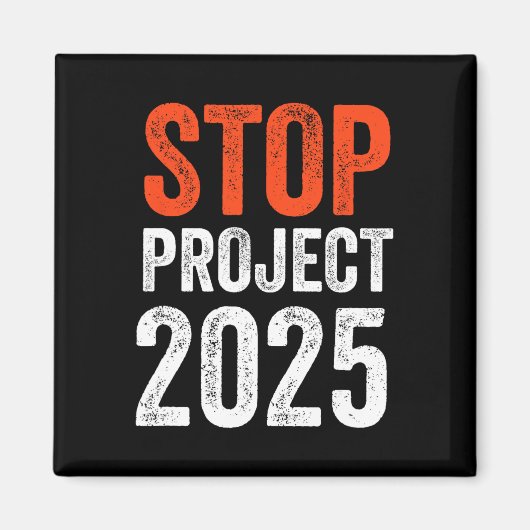 Project 2025 Anti Trump Magneet (Voorkant)