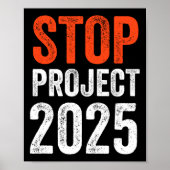 Project 2025 Anti Trump Poster (Voorkant)