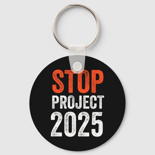 Project 2025 Anti Trump Sleutelhanger (Voorkant)