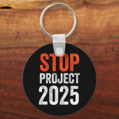 Project 2025 Anti Trump Sleutelhanger (Voorkant)