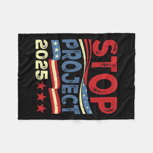 Project 2025 Anti Trump VS vlag politieke vrouwen  Fleece Deken (Voorkant (Horizontaal))