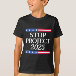 Project 2025 Anti Trump VS vlag politieke vrouwen T-shirt