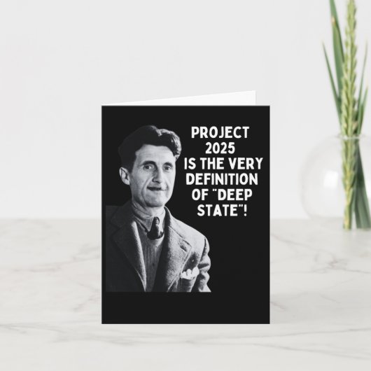 Project 2025 Deep State 1 Kaart (Voorkant)