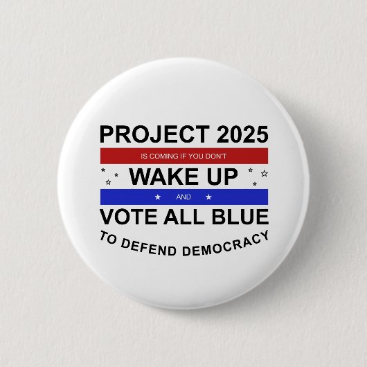Project 2025 komt eraan ronde button 5,7 cm (Voorkant)