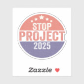 Project 2025 Trump Amerikaans Patriottisch USA Kno Sticker (Vel)