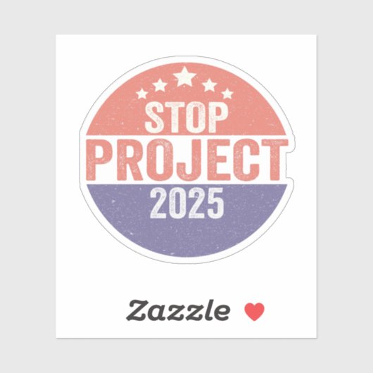 Project 2025 Trump Amerikaans Patriottisch USA Kno Sticker (Vel)