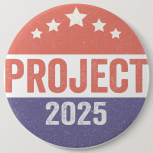Project 2025 Trump Amerikaans Patriottisch USA Ronde Button 6,0 Cm