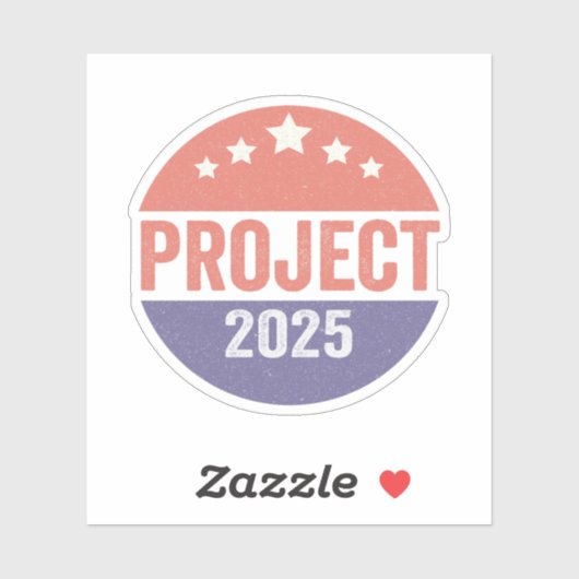 Project 2025 Trump Amerikaans Patriottisch USA Sticker (Vel)