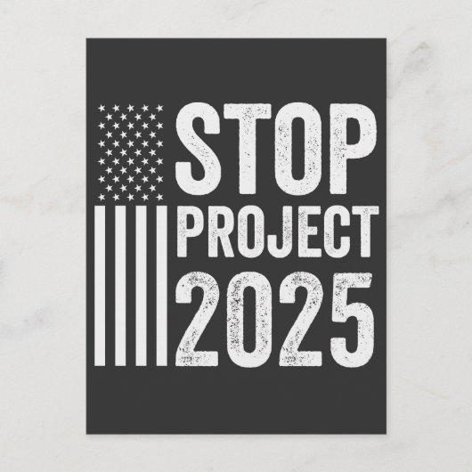 Project 2025 Trump Amerikaans Republikeins Briefkaart (Voorkant)