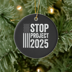 Project 2025 Trump Amerikaans Republikeins Keramisch Ornament
