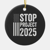 Project 2025 Trump Amerikaans Republikeins VS Keramisch Ornament (Voorkant)