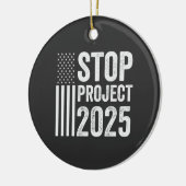Project 2025 Trump Amerikaans Republikeins VS Keramisch Ornament (Links)