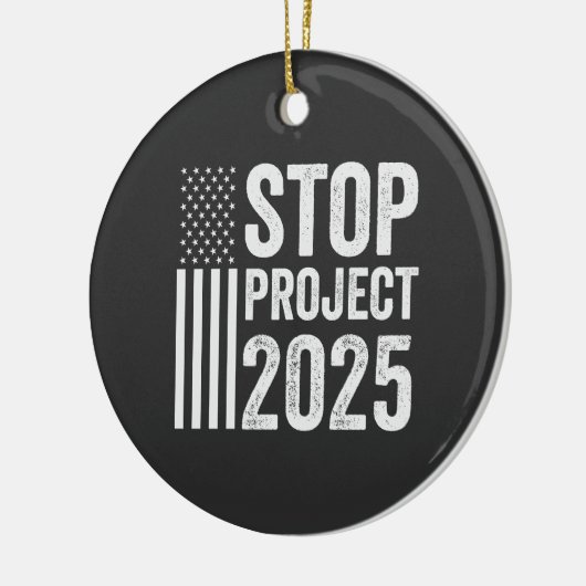 Project 2025 Trump Amerikaans Republikeins VS Keramisch Ornament (Links)